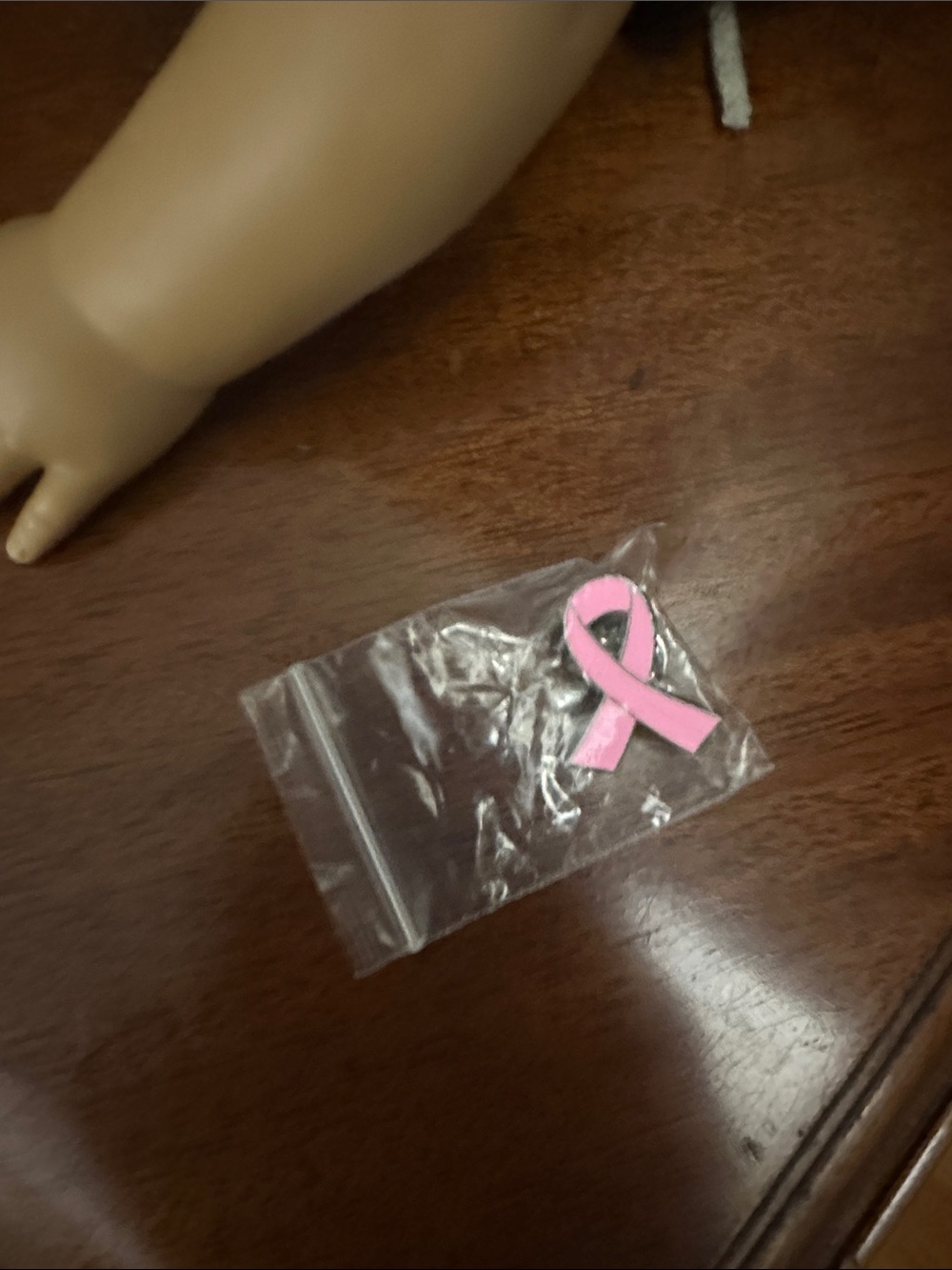 Pink Awareness Ribbon Pin - Support Cause Lapel Accent